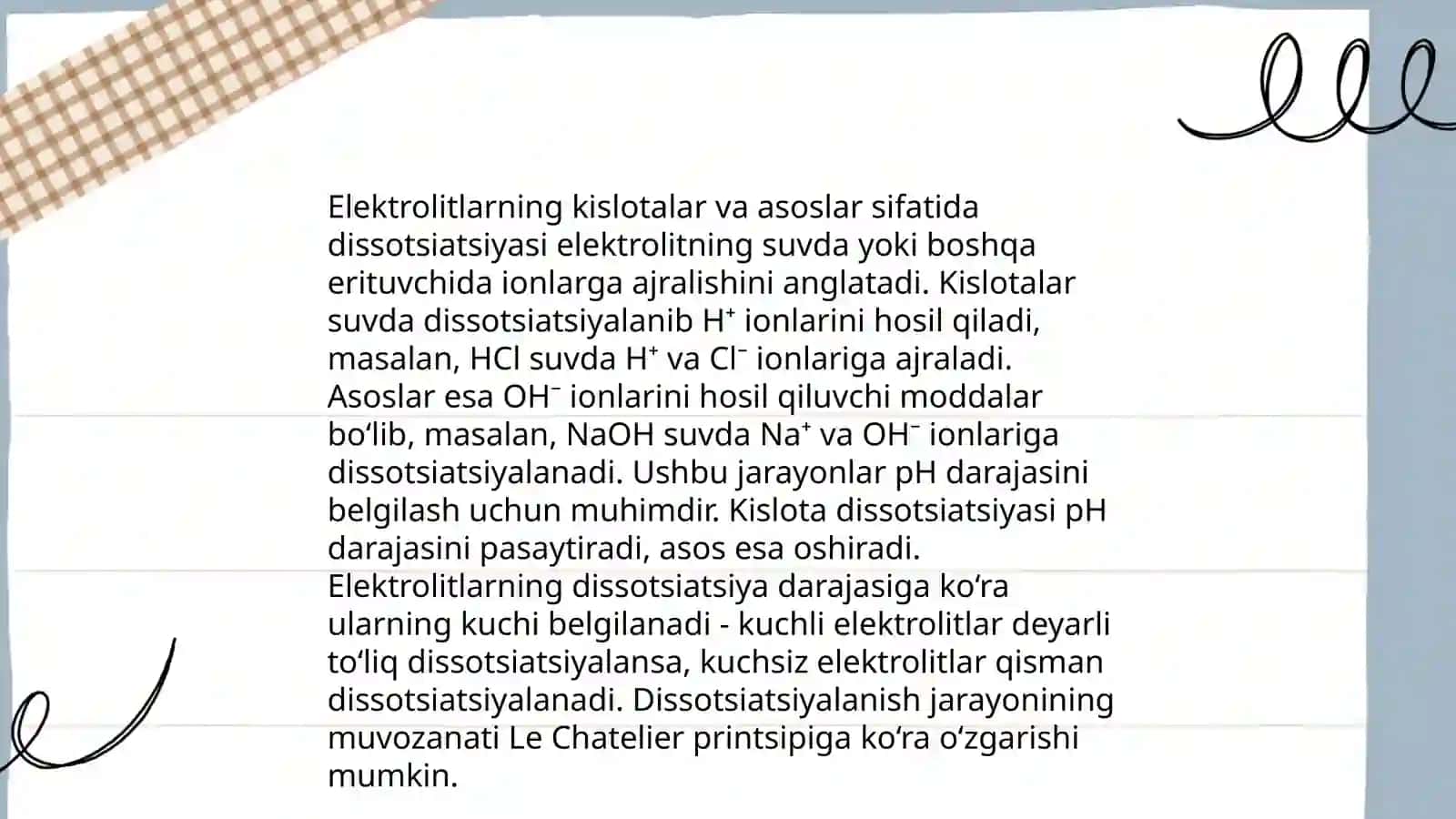 Elektrolitik Dissiotsiyalanish Nazariyasi 4