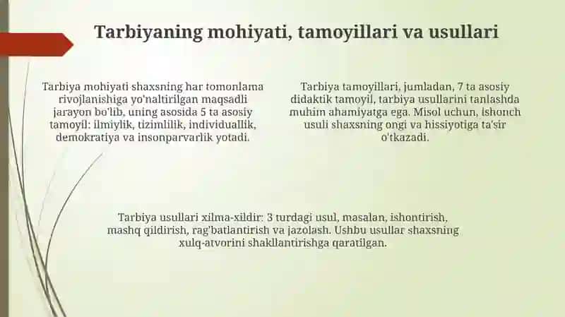 Tarbiyaning maqsad va vazifalari 4