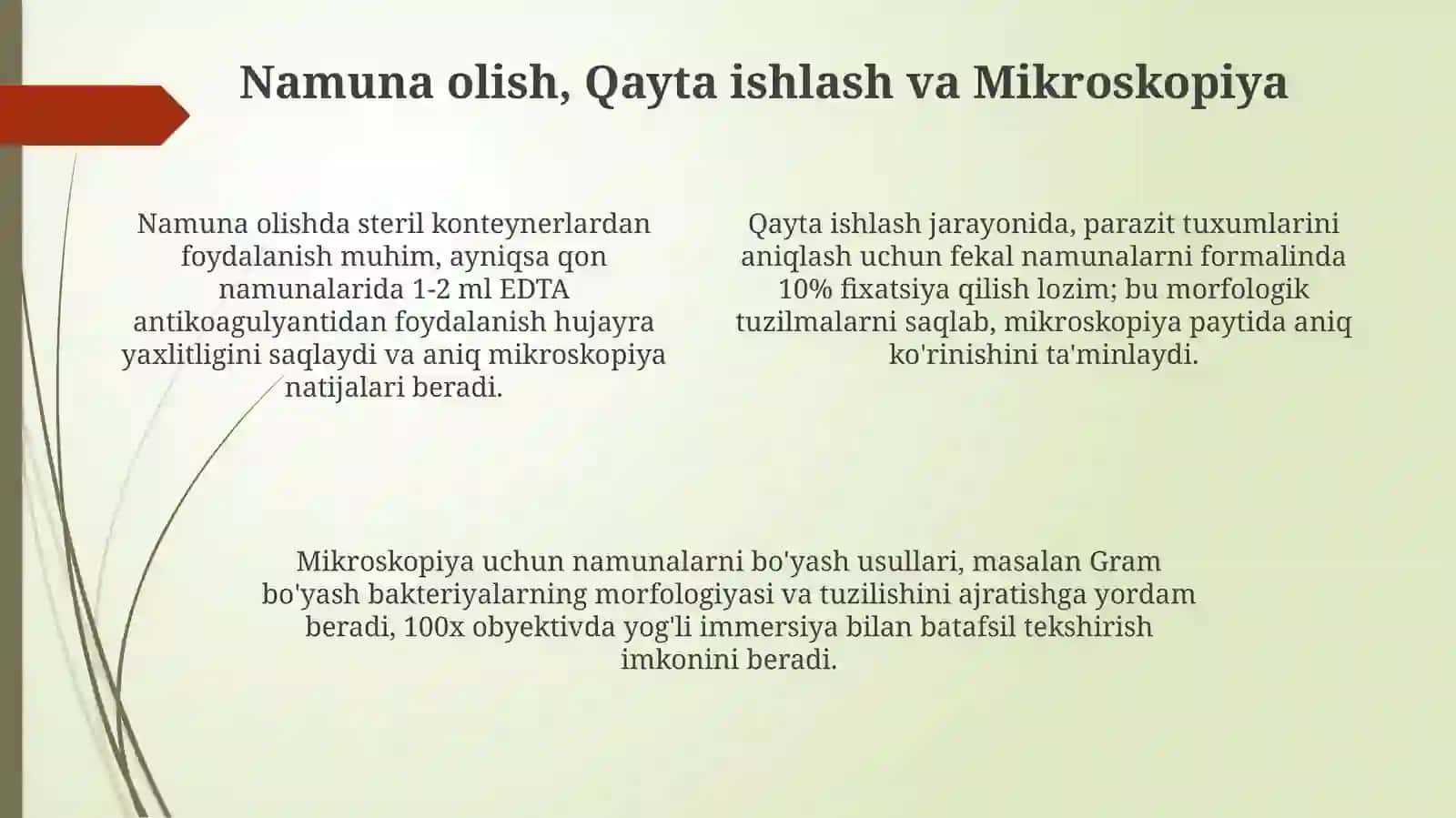 Parazitologik va Mikrobiologik Usullarning Asoslari 4