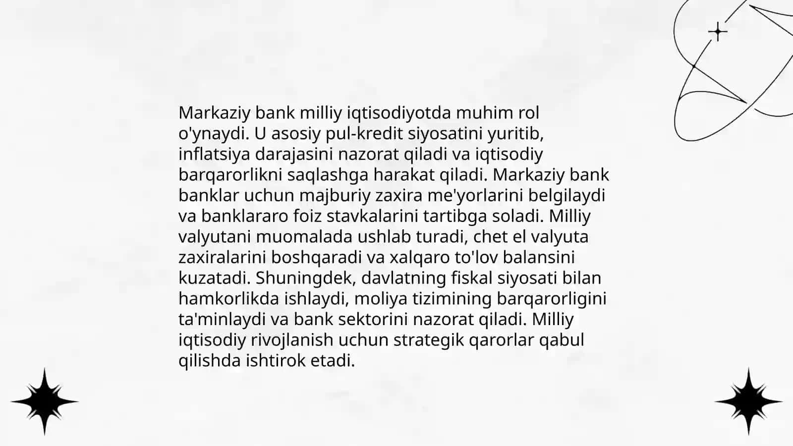 Markaziy bank mustaqilligi va maqomi 4