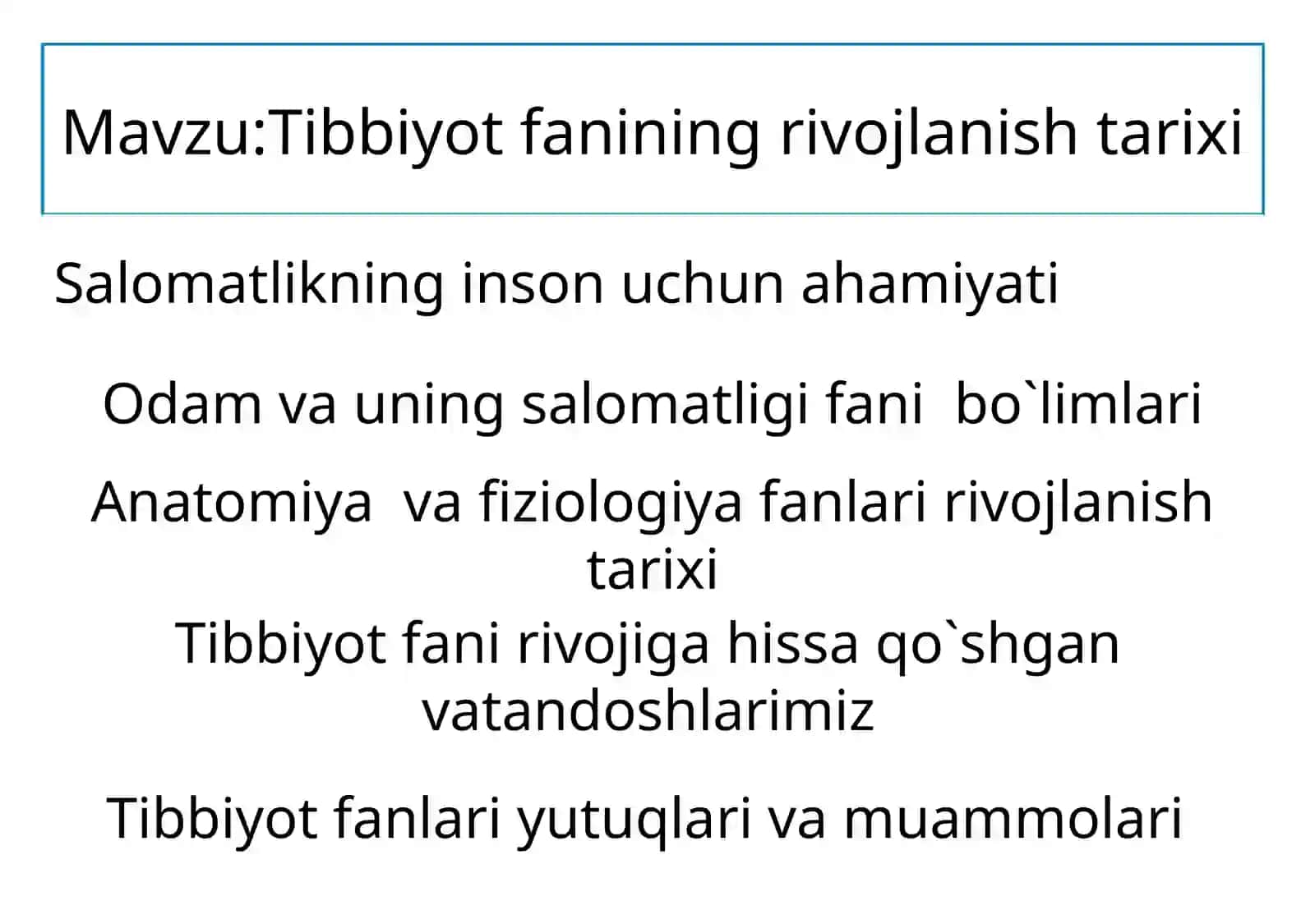 Odam va uning salomatligi 4