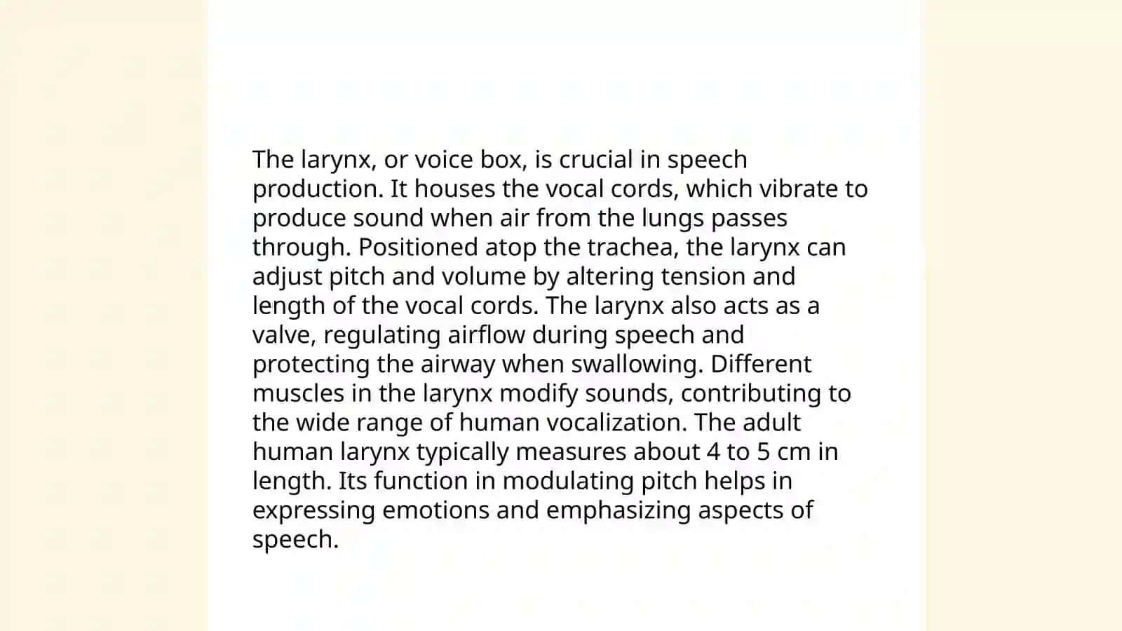 Functional anatomy of speech organs 4