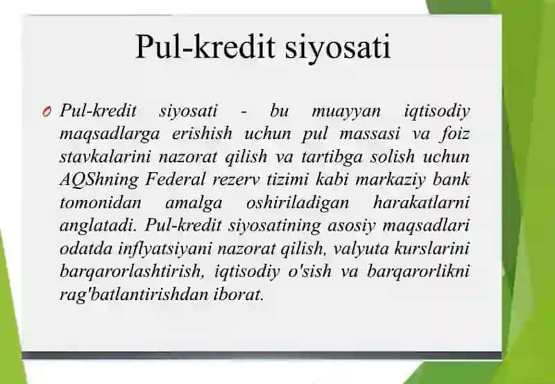 Pul-kredit siyosati 4
