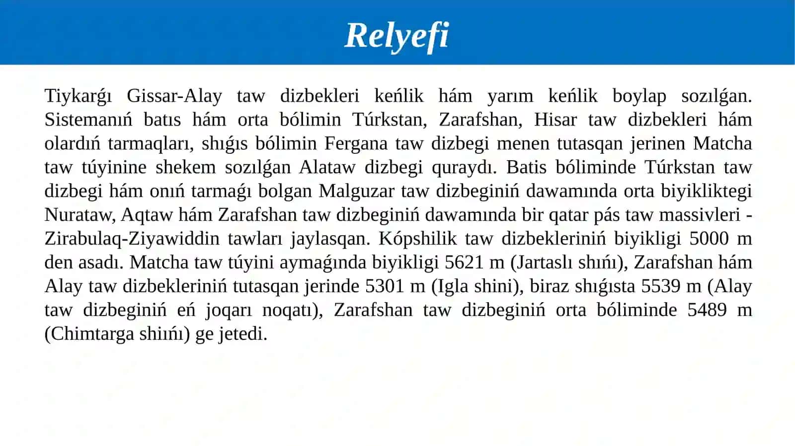 Alay-Gissar. Pamir. Túrkmen-Xorasan 4