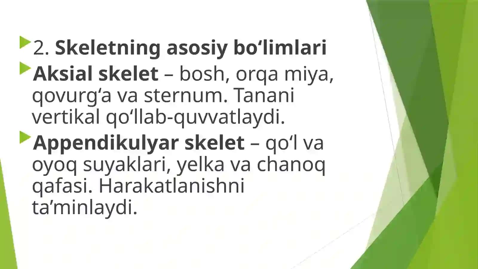 Basketbol Ta’lim Yo’nalishi 1-Kurs 1325-Guruh Talabasi Choriyeva Yodgoraning Anatomiya Fanidan Taqdimot Slaydi 4