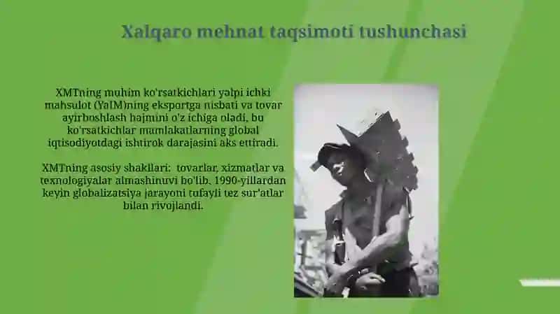 Xalqaro mehnat taqsimoti va uning zarurliklari 4