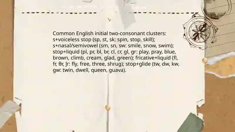 Simple consonant closter 4