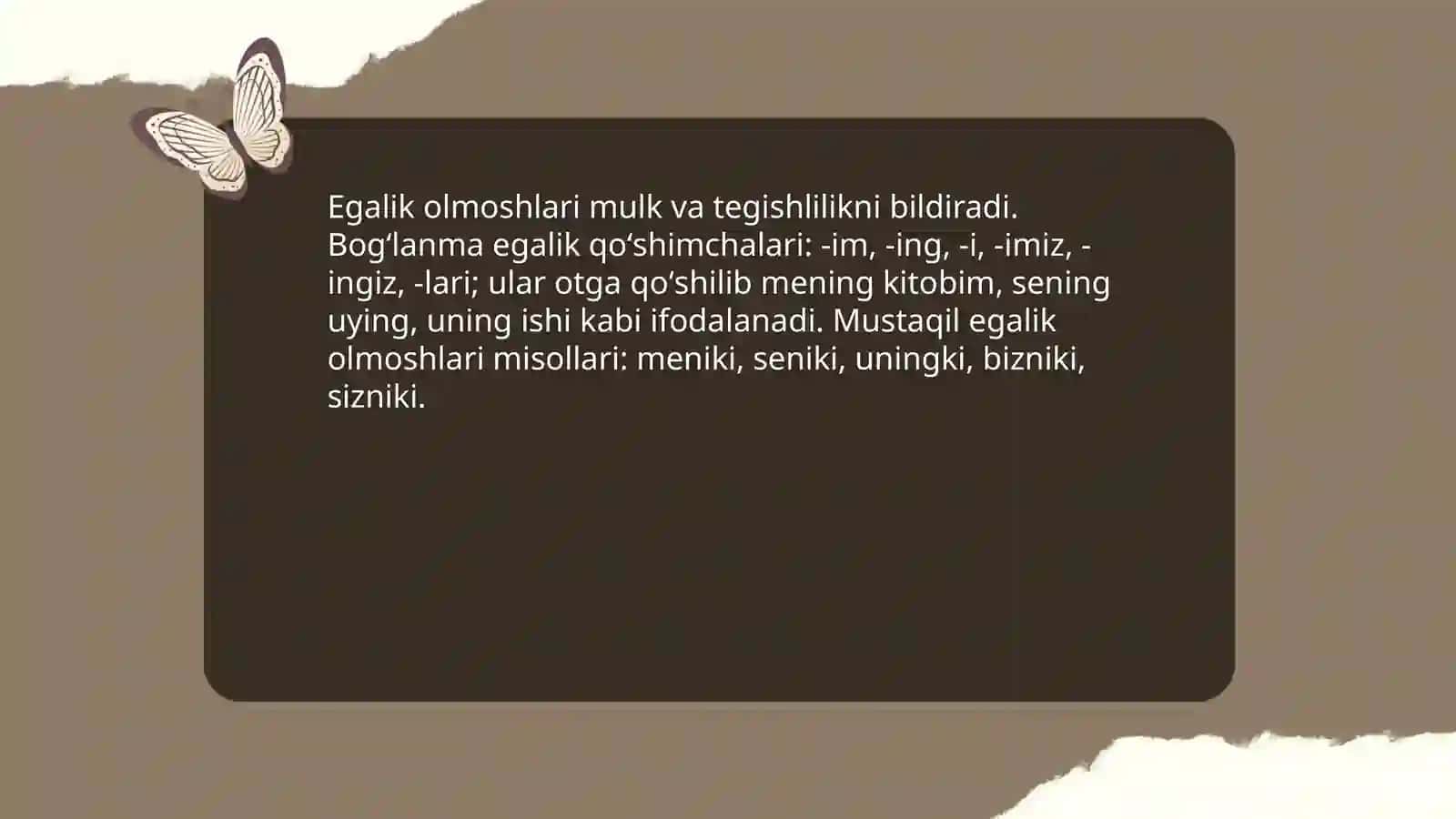 Olmosh soʻz turkumi 4