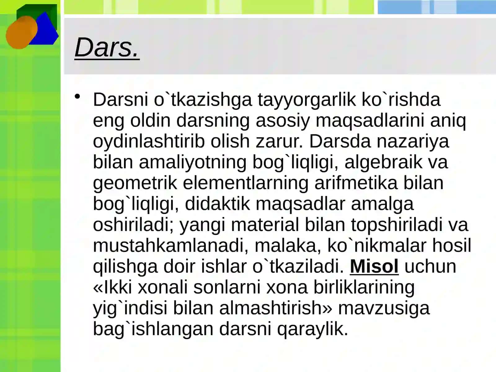 O`qituvchining darsga tayyorlanishi 4