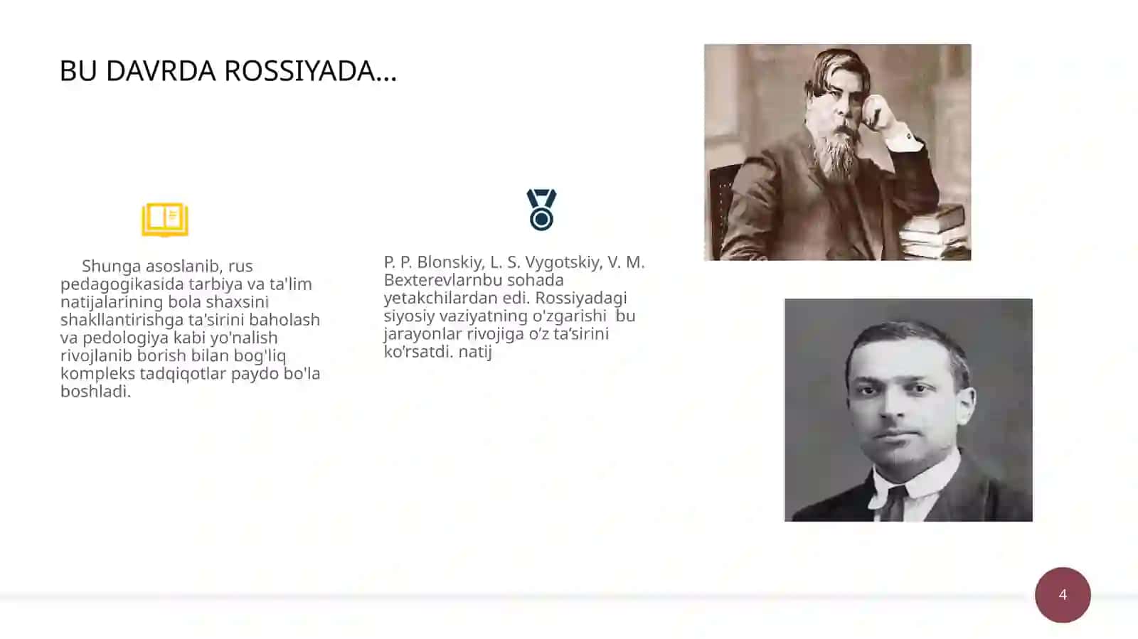ZAMONAVIY PEDAGOGIKANING RIVOJLANISH BOSQICHLARI 4