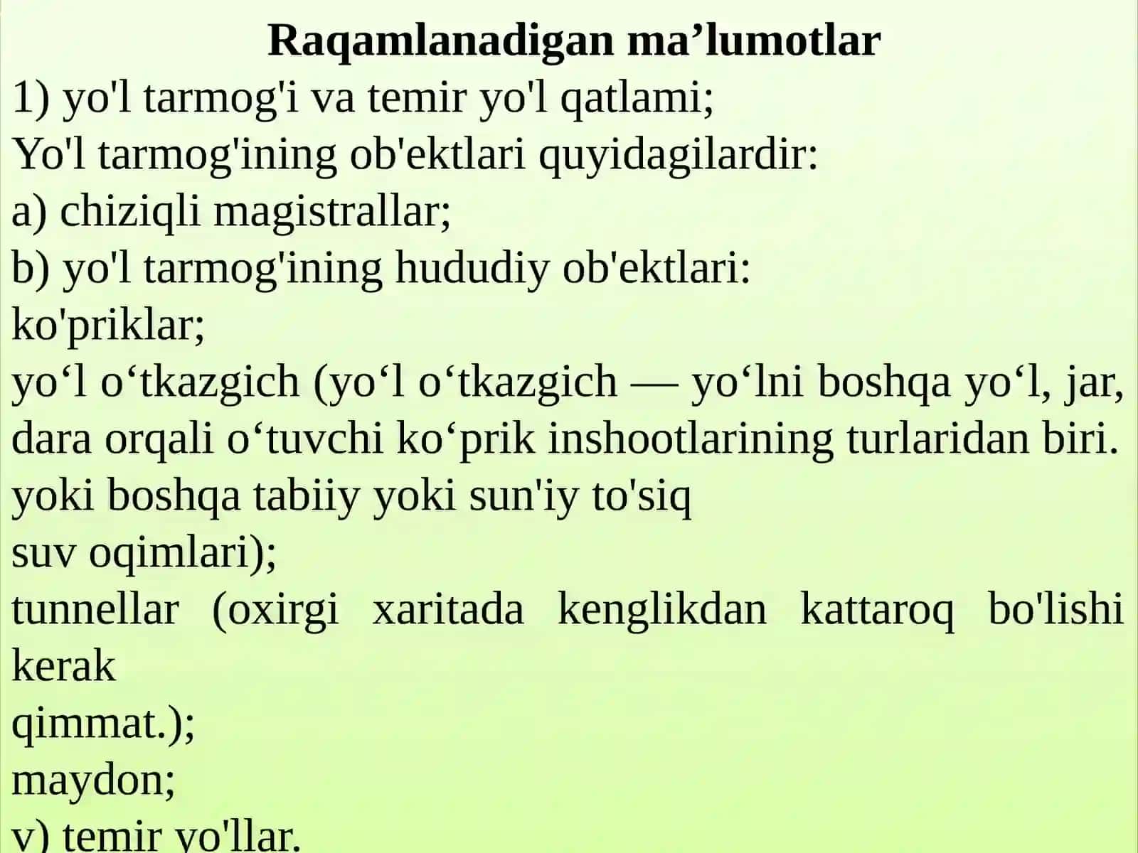 GEOGRAFIK AXBOROT TIZIMLARI 4