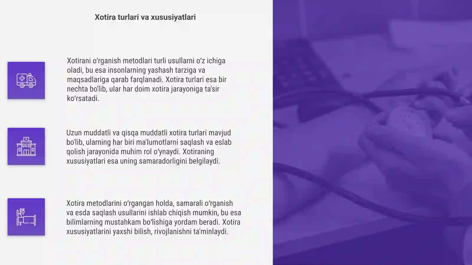 Xotirani oʻrganish metodlari 4