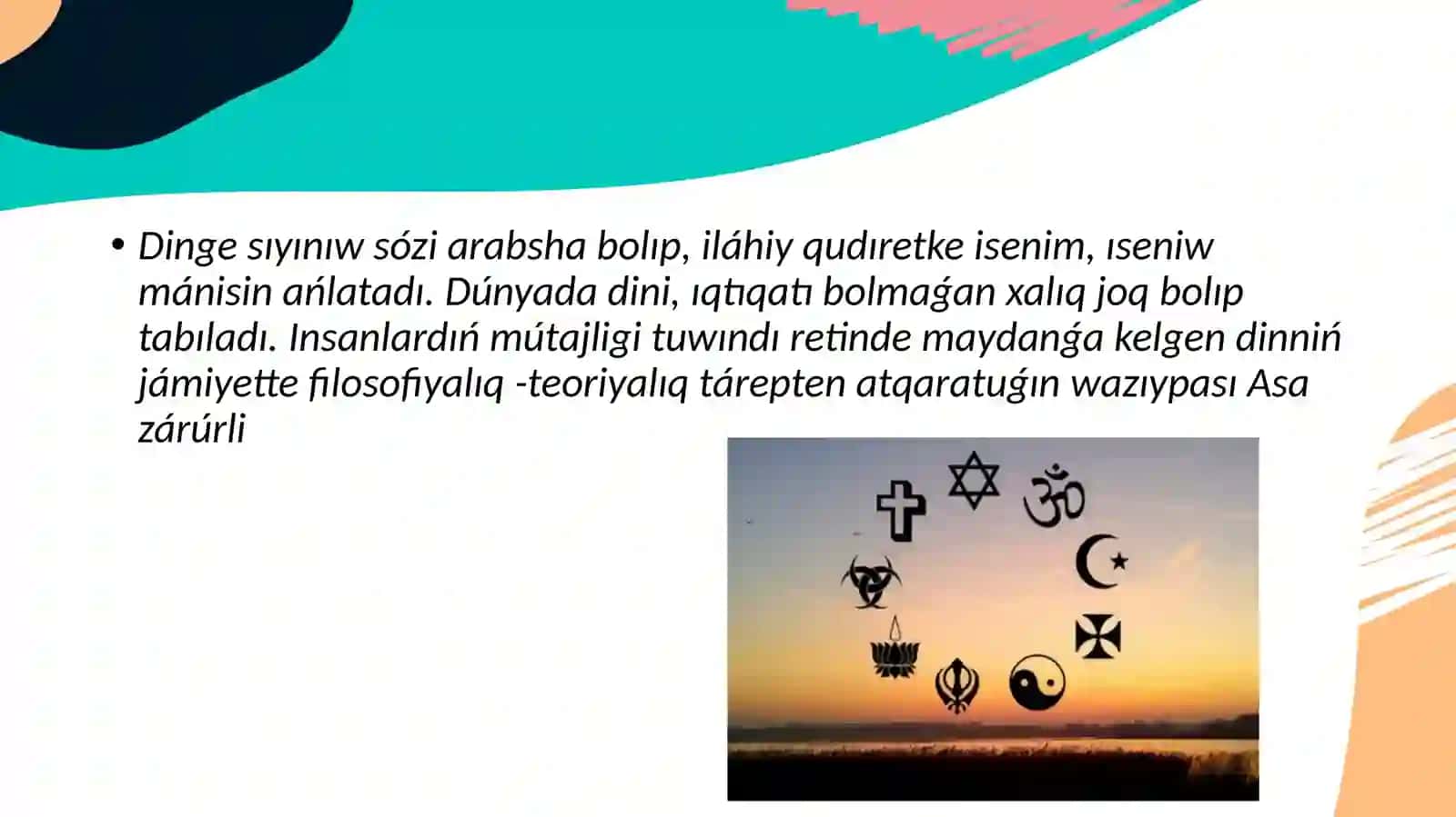 Áyyemgi dinlerdiń mánisi 4