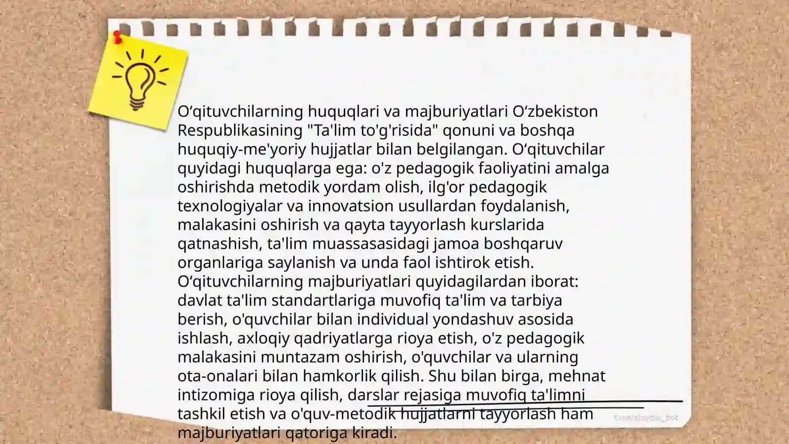 Pedagogik faoliyatning kasbiy huquqiy asoslari 4