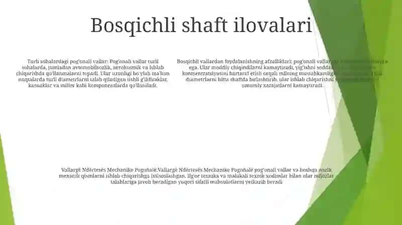 Poģonali Vallarga Mexanik Ishlov Berish 4
