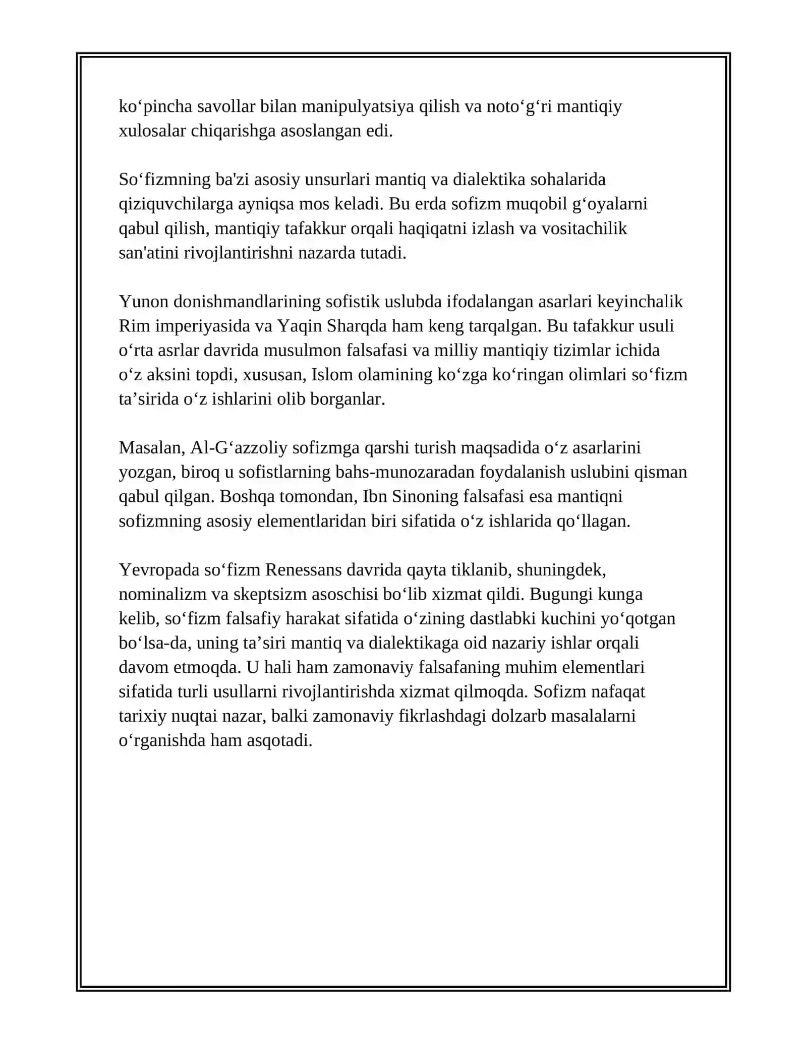 SUFIZM FALSAFASI 4
