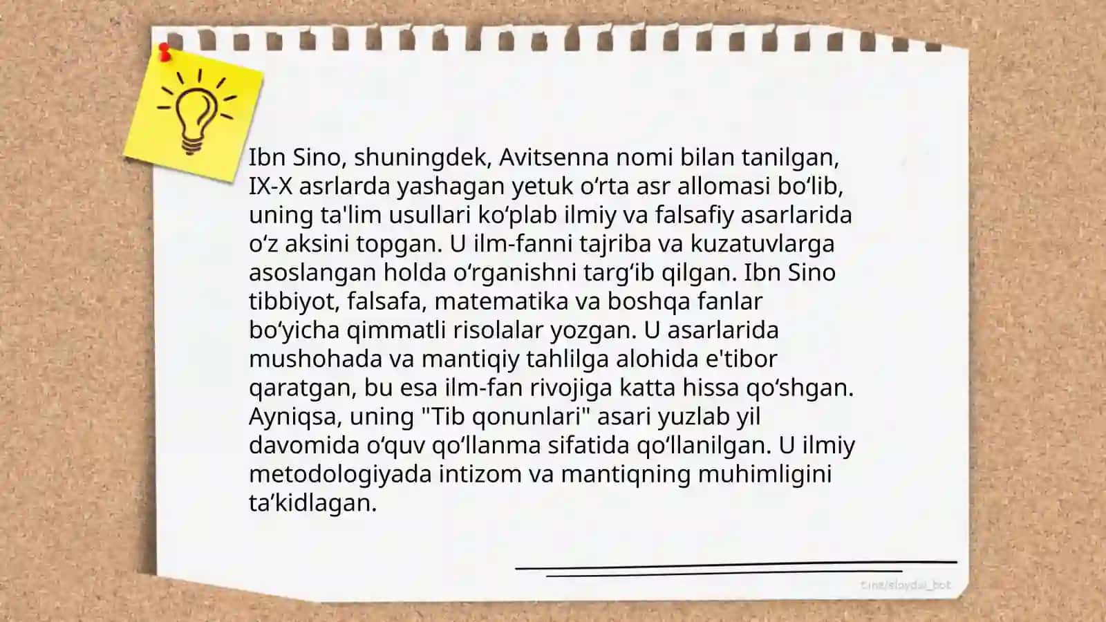 Sharq mutafakkirlari ta'lim metodlari haqida 4