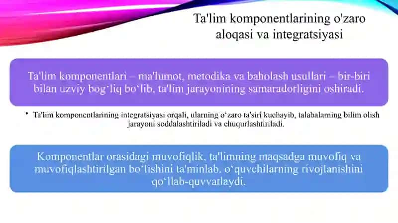 Ta'lim Mazmuni 4