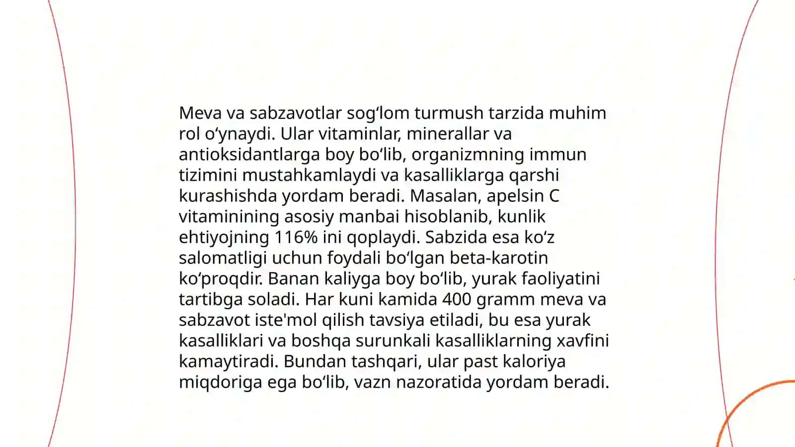 Ozuqaviy qiymati yuqori mahsulotlarning ahamiyati 4