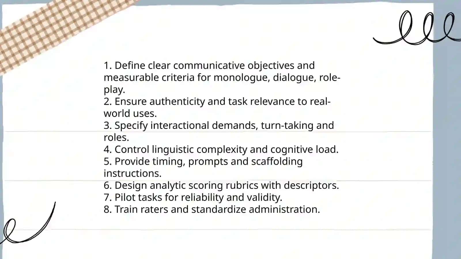 Assessing speaking skills 4