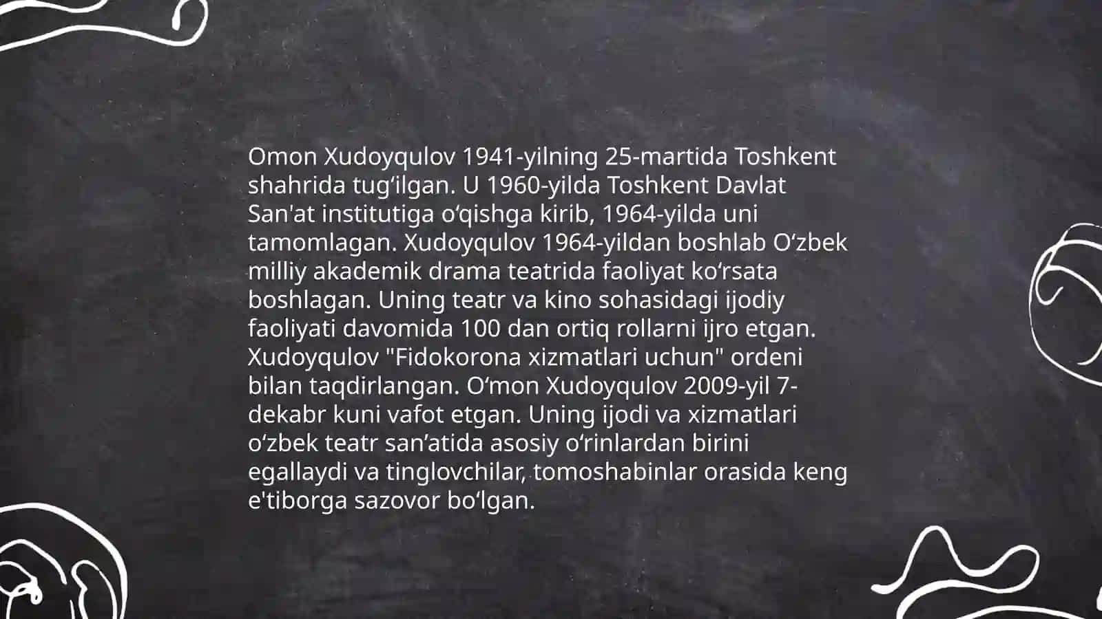 Omon Xudoyqulov masallari 4
