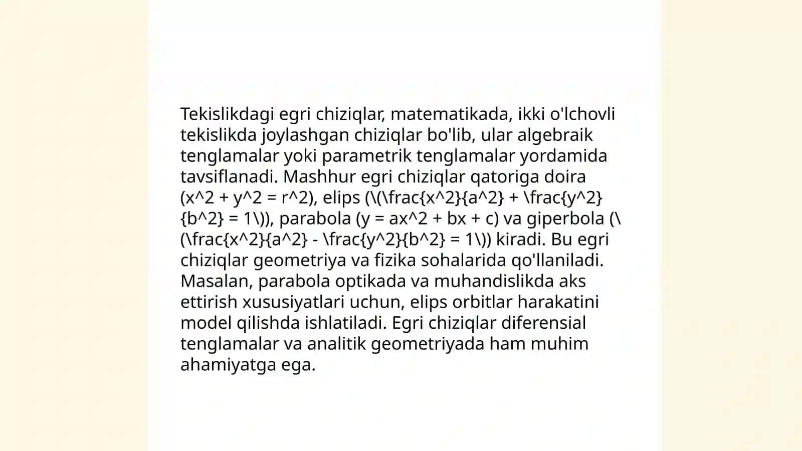 Aylanma Sirtlar Tushunchasi 4