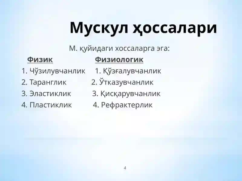 Мускулфизиологияси 4