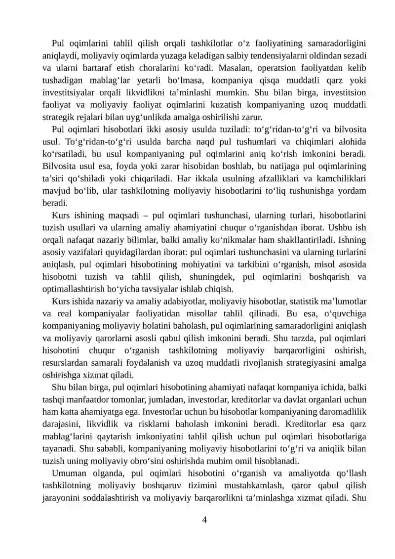 Pul Oqimlari Tushunchasi 4