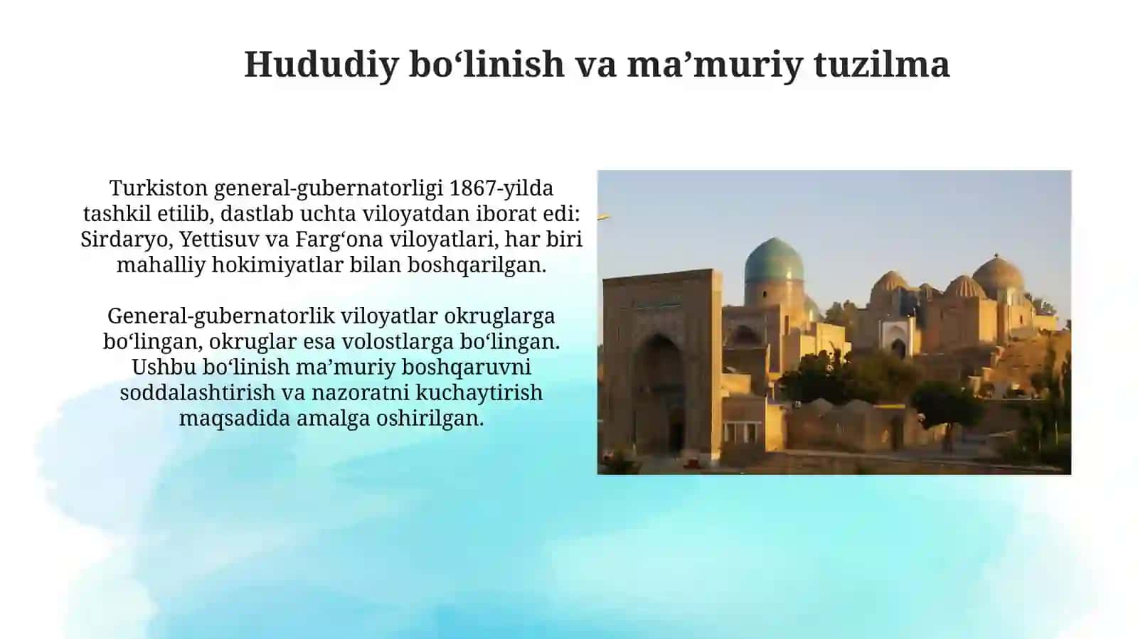 Turkiston general-gubernatorligining tashkil etilishi 4
