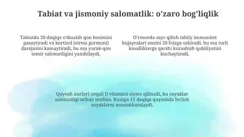 Tabiatning Insonrivojlanishi 4