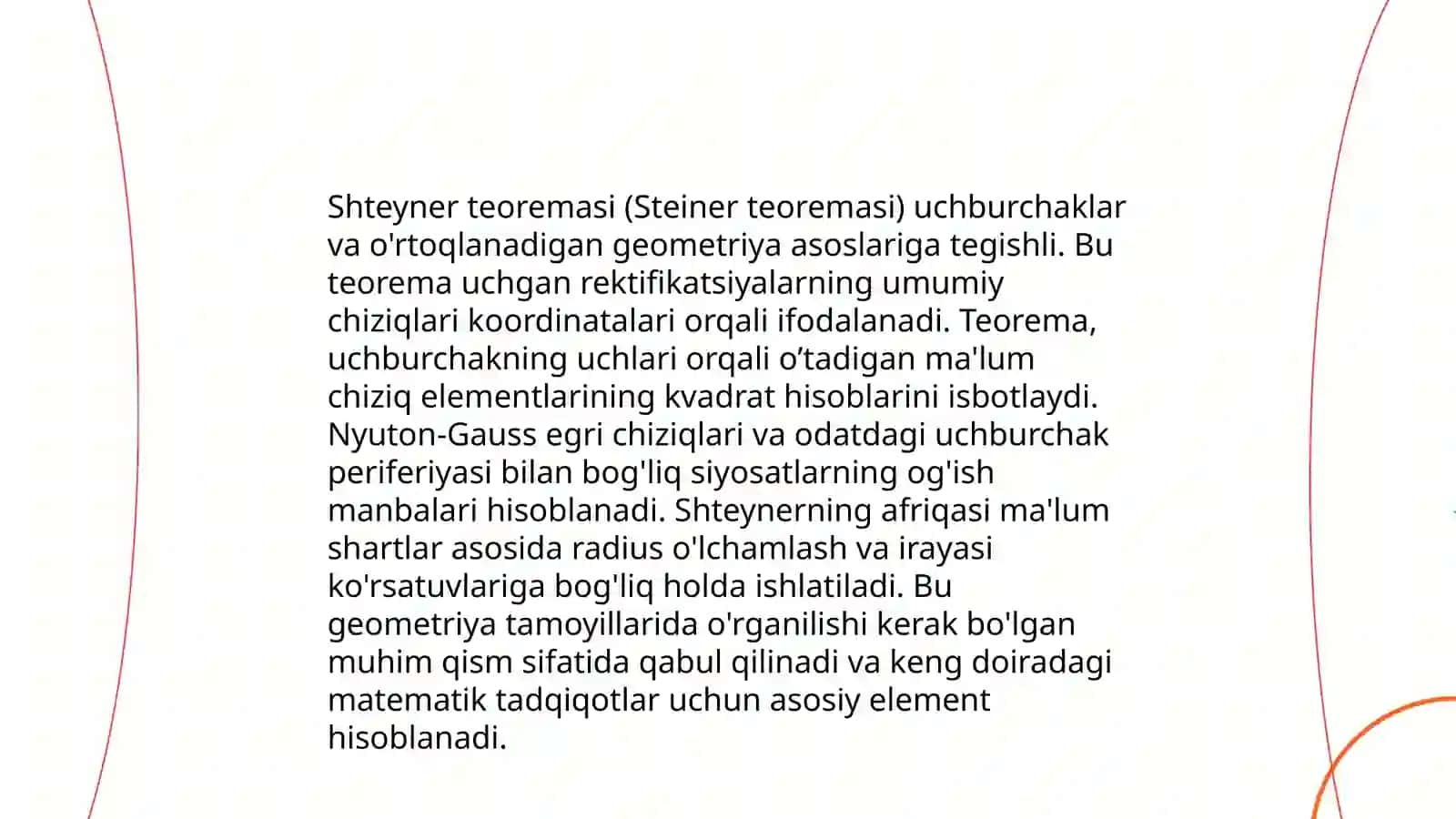 Shteyner teoremasi 4