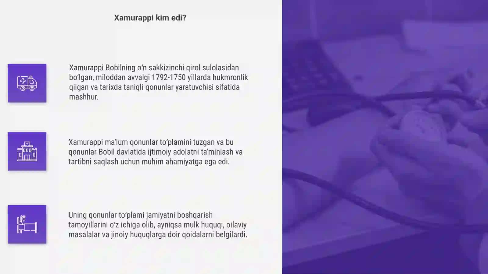 Bobil va xamurappi qonunlari 4