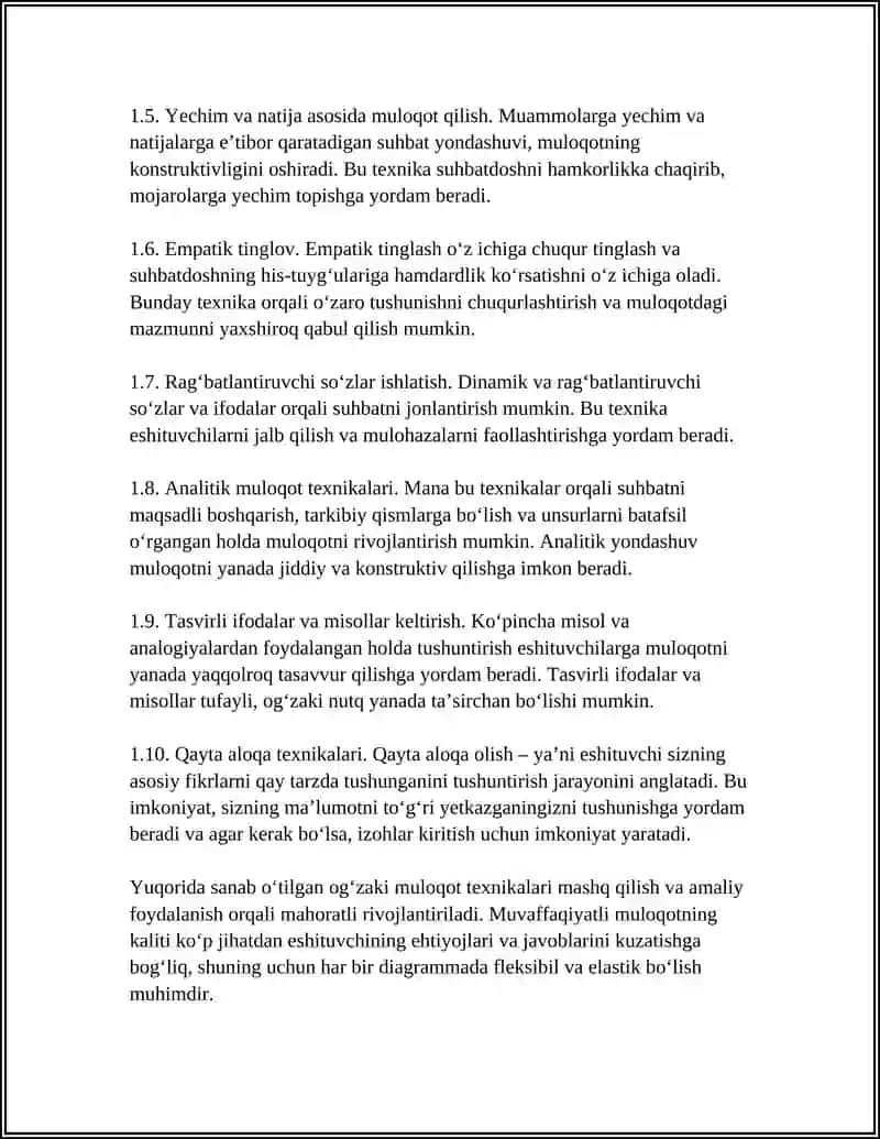 MULOQOT TEXNIKASI VA USULLARI 4