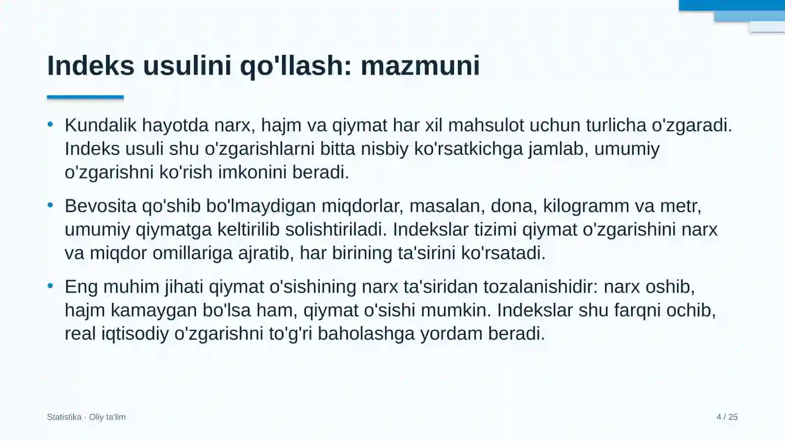 Elektr montaj ishlarida indeks usulini qo'llash 4