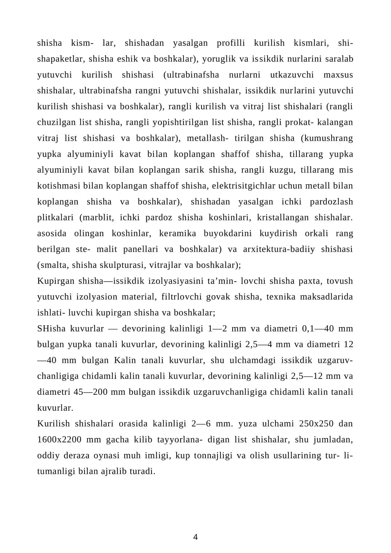 Qurilish shishasi 4