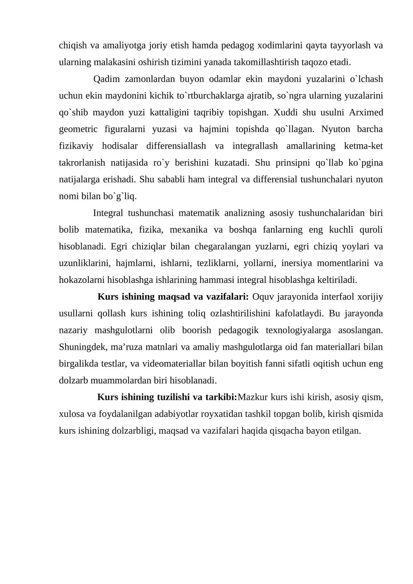 Aniq integralning fizikaga va mexanikaga tatbiqlari 4