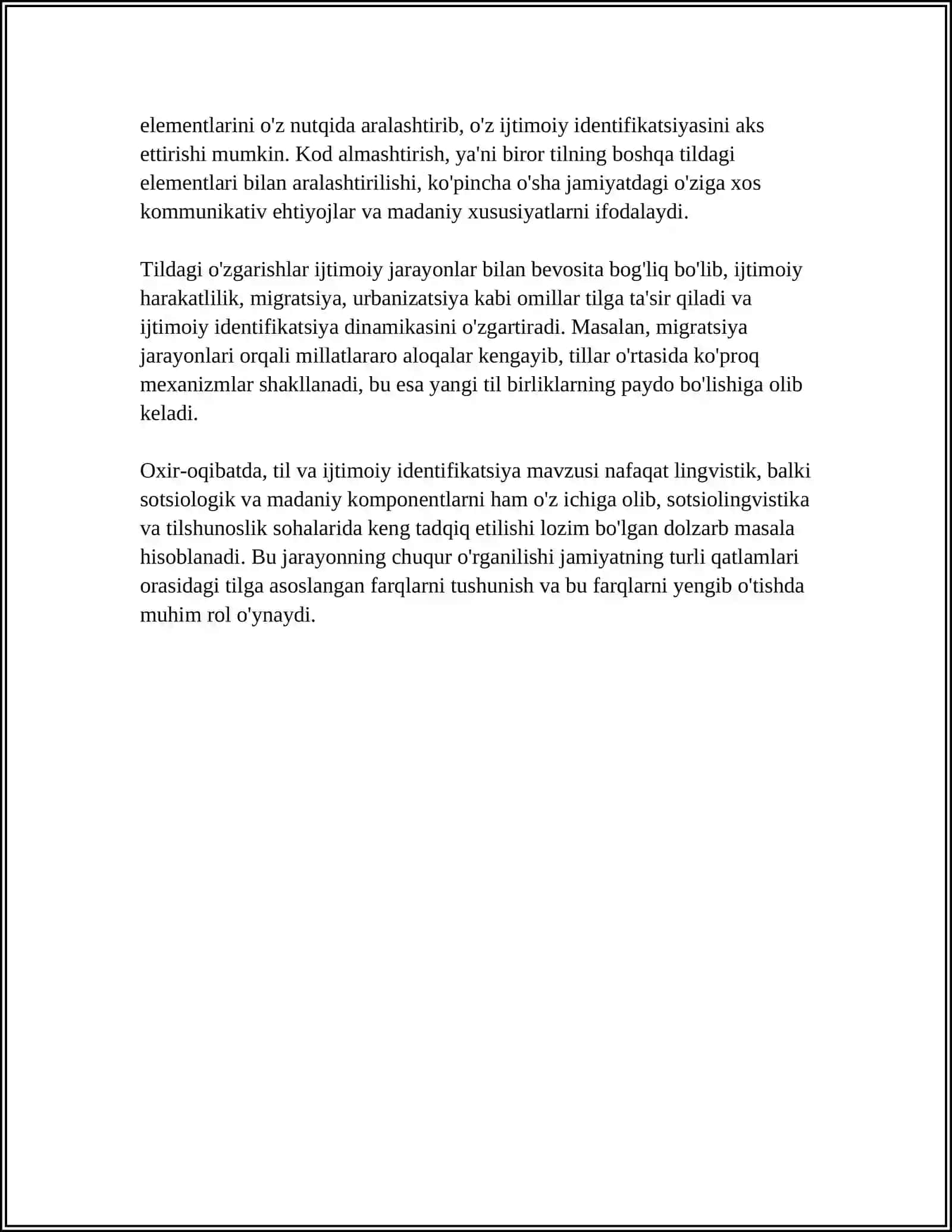 SOTSIOLINGVISTIKA VA TILSHUNOSLIK SOHALARI 4