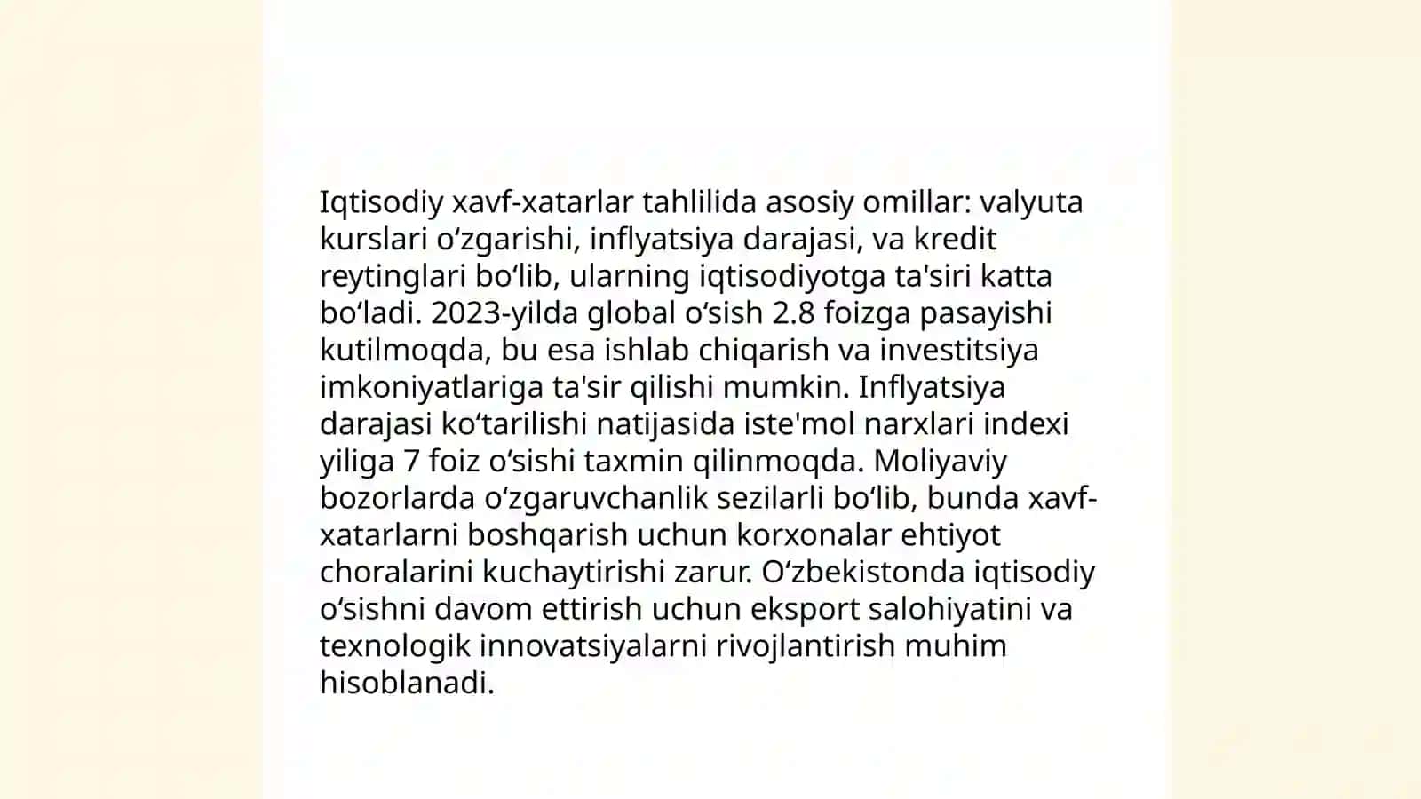 Siyosiy xavf-xatarlar tahlili 4