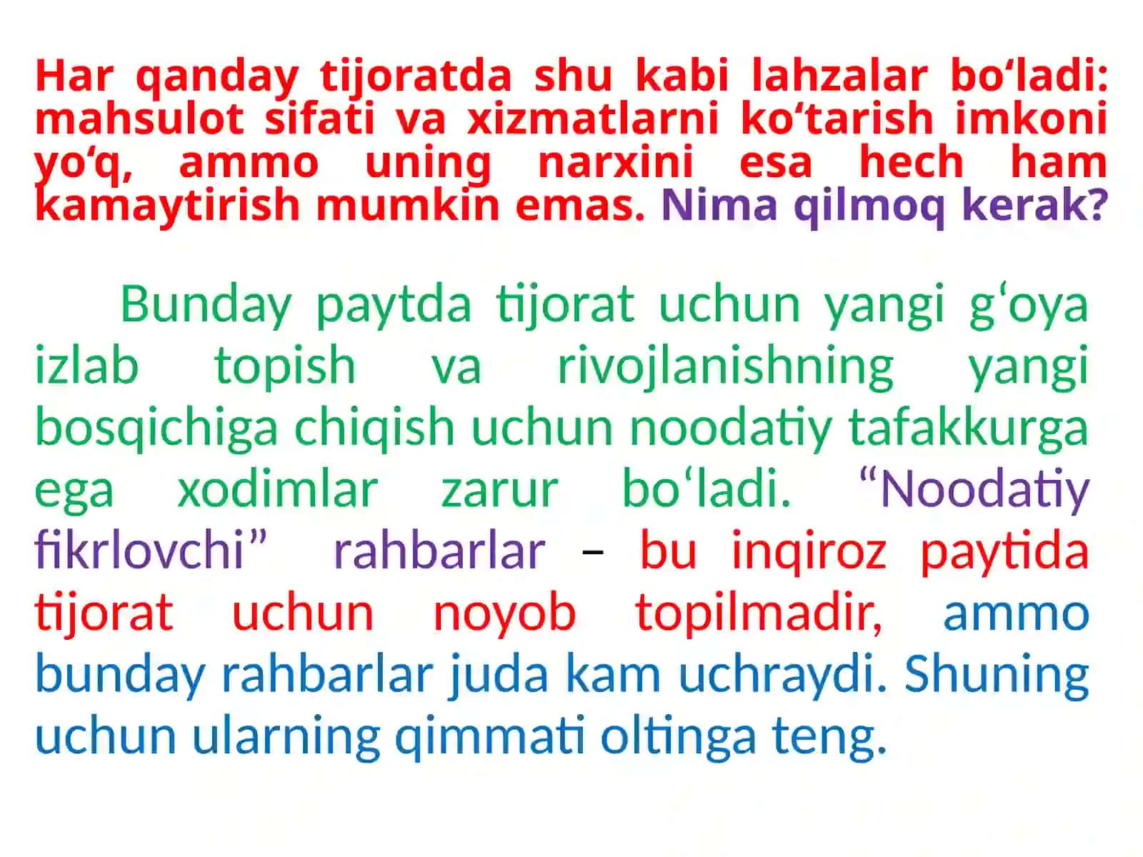Noodatiy fikrlash asoslari 4