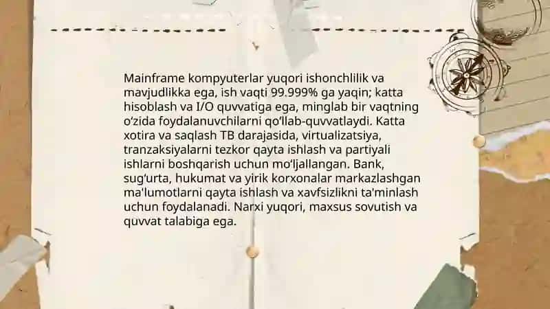 Superkompyuterlar va ularning vazifalari 4