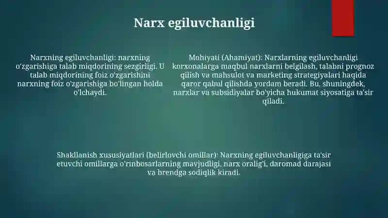 Narxning Mohiyati Va Shakllanish Xususiyatlari 4