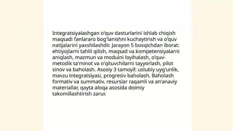 Boshlang'ich ta'lim fanlari integratsiyasi 4
