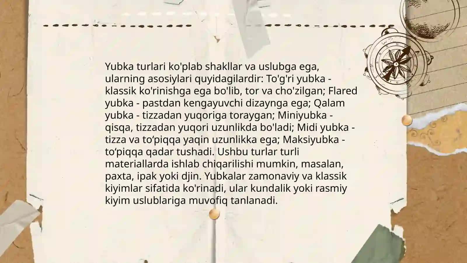 Yubka haqida ma‘lumot 4
