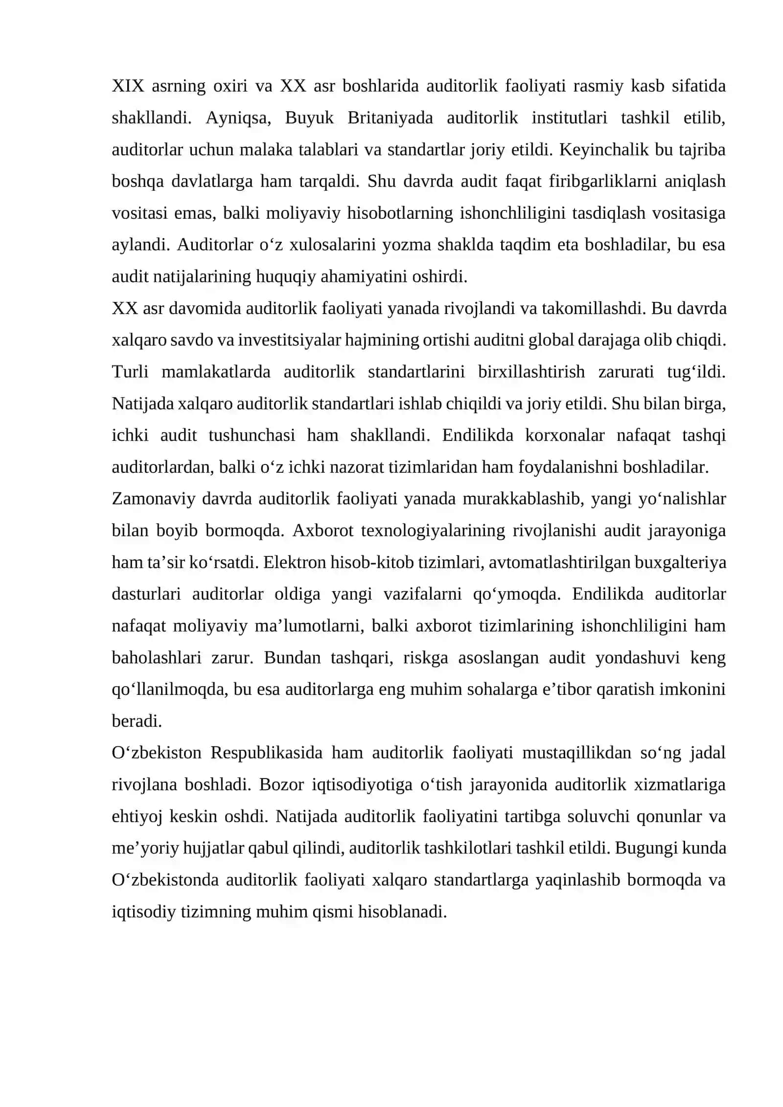 Auditning mohiyati, uning maqsadi va vazifalari 4