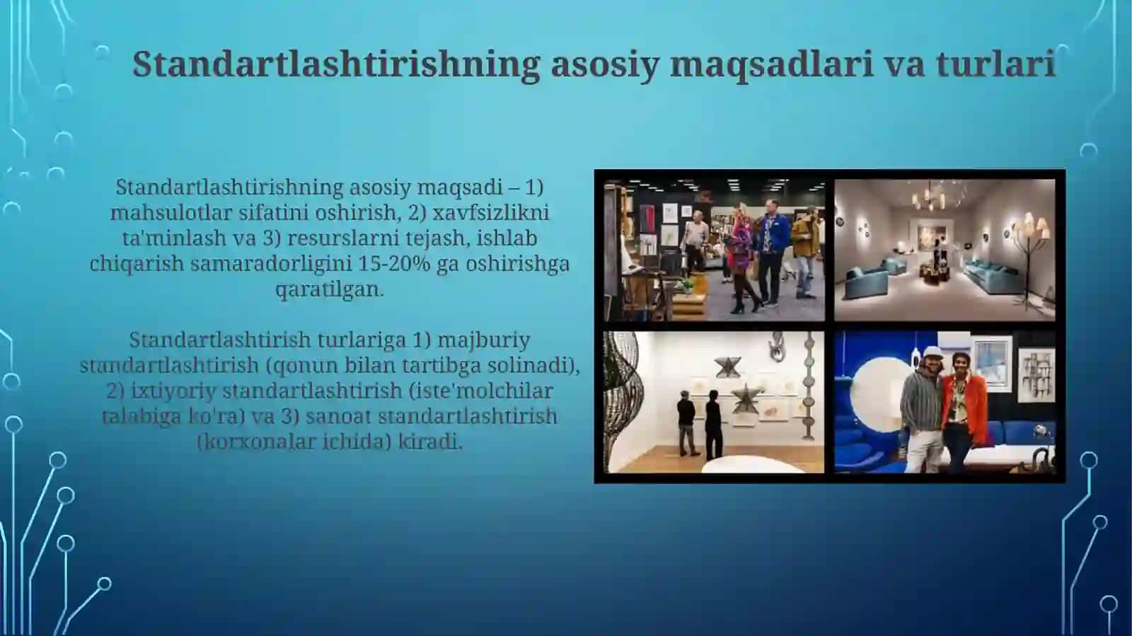 Turizmda standartlashtirish ob'ektlari 4