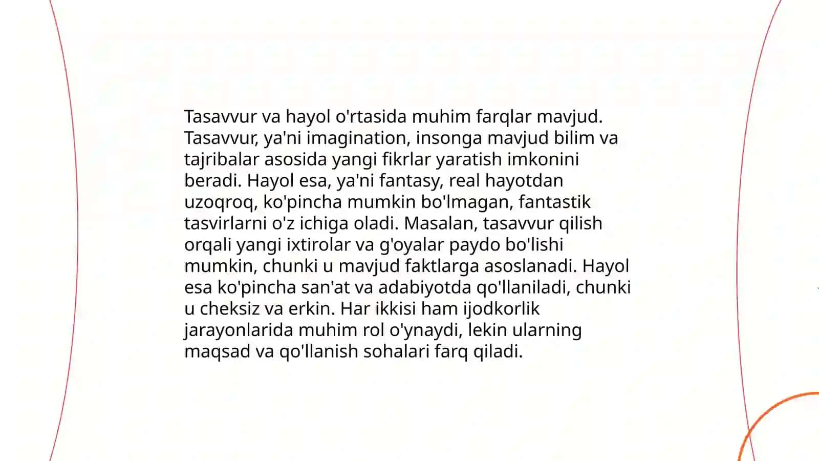 Hayol haqida umumiy tushuncha 4