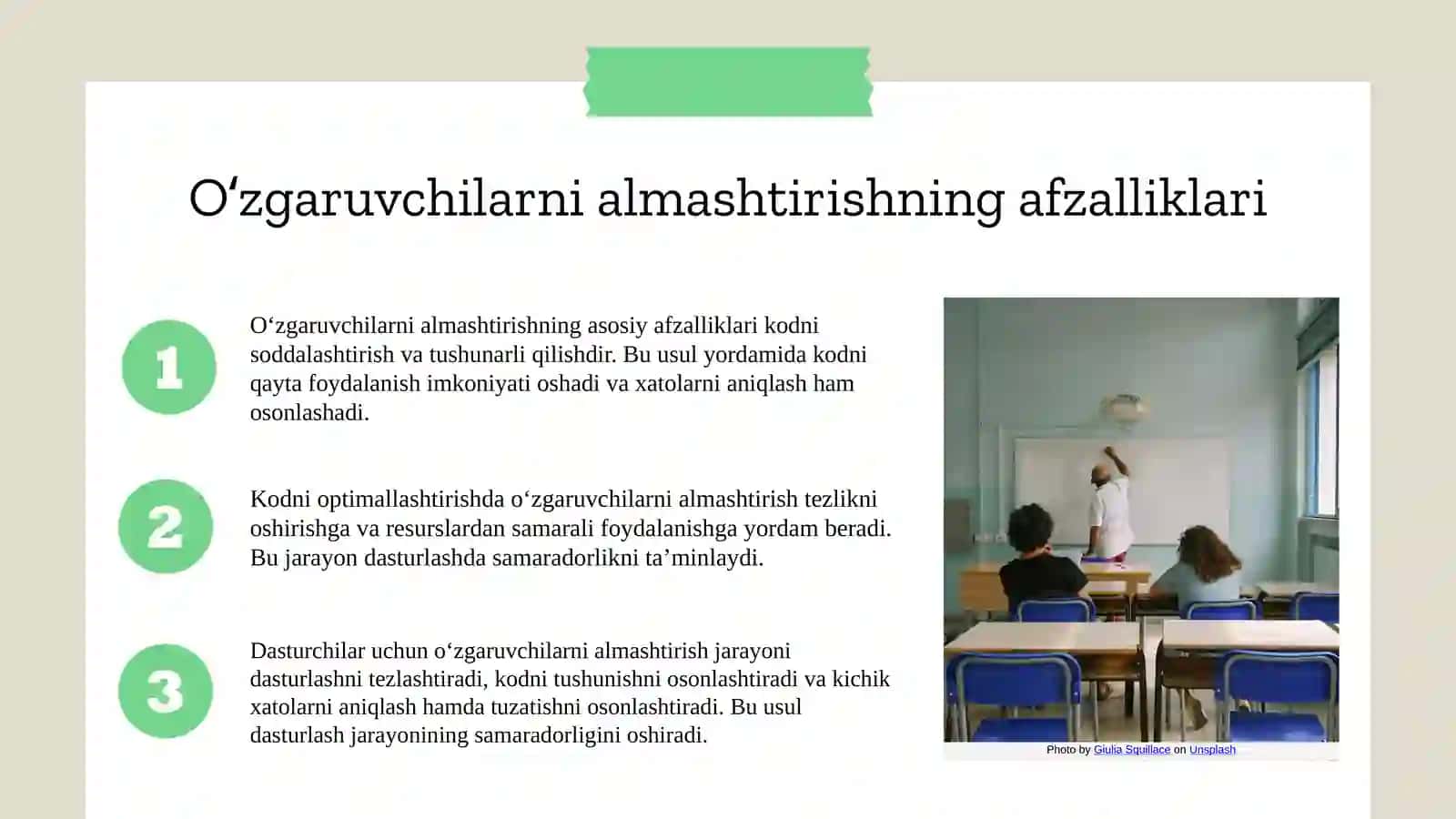 Oʻzgaruvchilarni almashtirib va boʻlaklab integrallash 4
