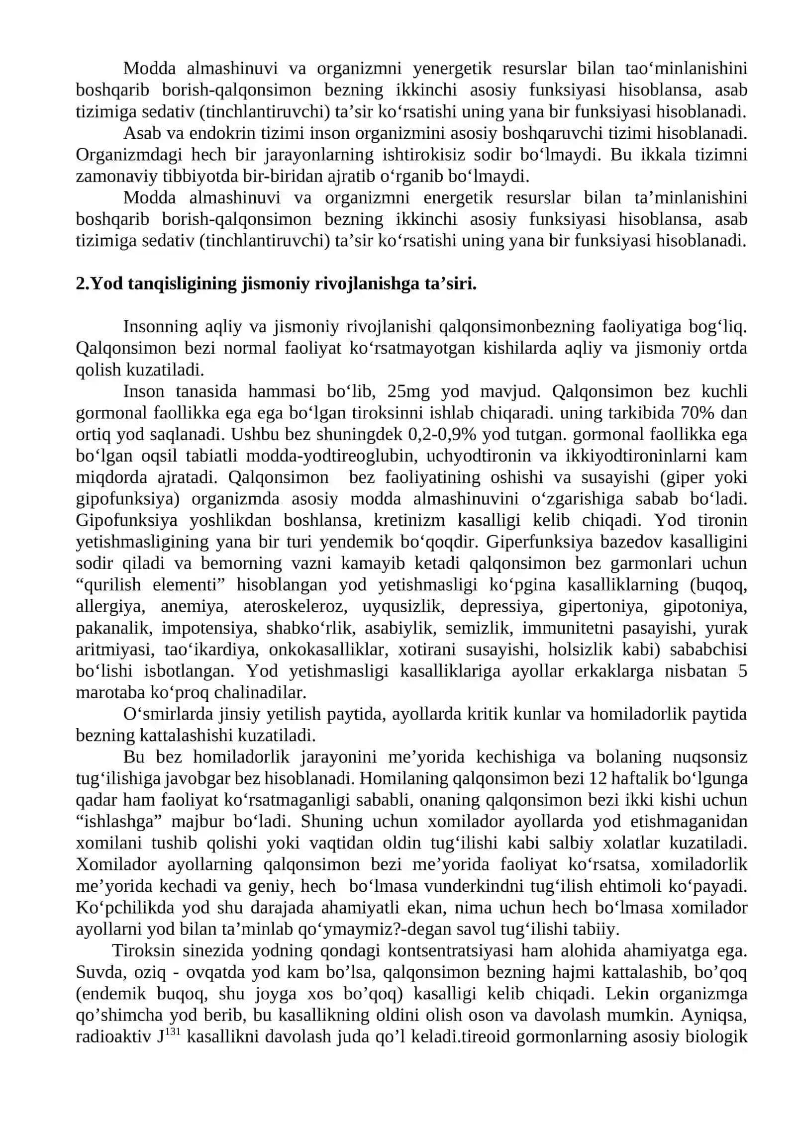 Yod tanqisligi. Jismoniy rivojlanishdan orqada qolish 4