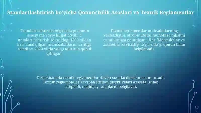 O'zbekiston Respublikasida standartlashtirish tizimi 4
