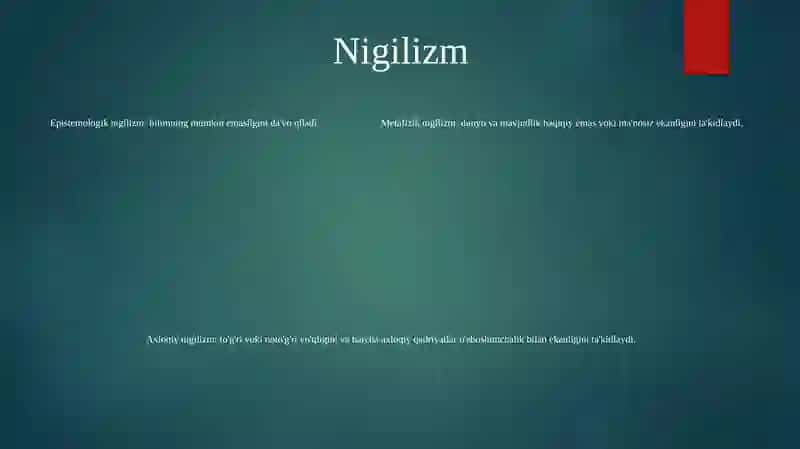 Borliqning Asosiy Turlari 4